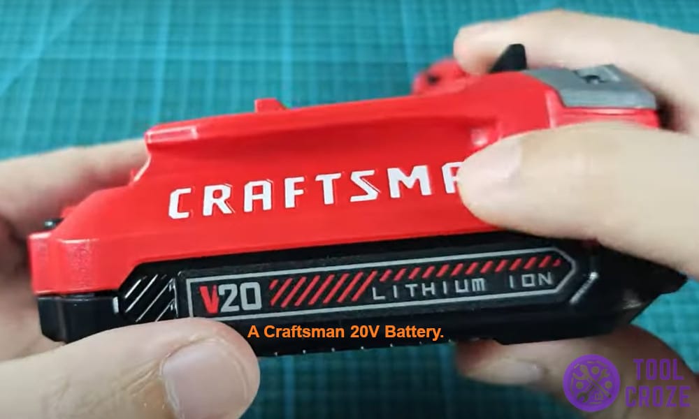 a Craftsman 20v battery.