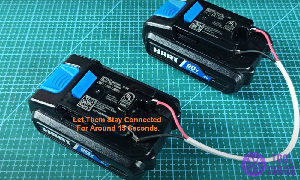 let them stay connected for around 15 seconds.
