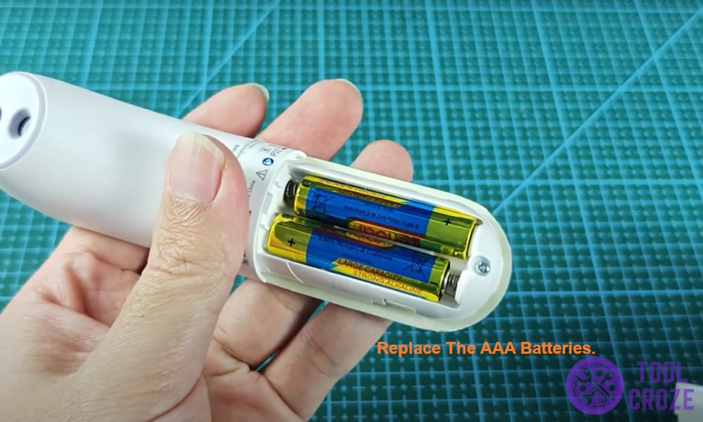 replace the AAA batteries.