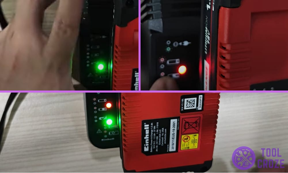 Einhell Battery Charger Light Meanings
