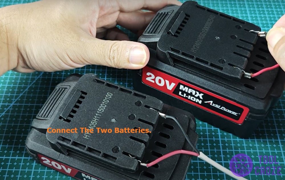 connect the two batteries