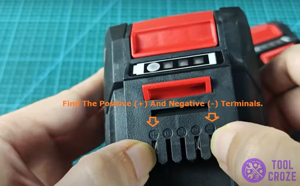 find the positive and negative terminals
