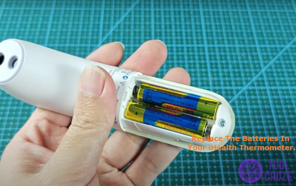 replace the batteries in your iHealth thermometer