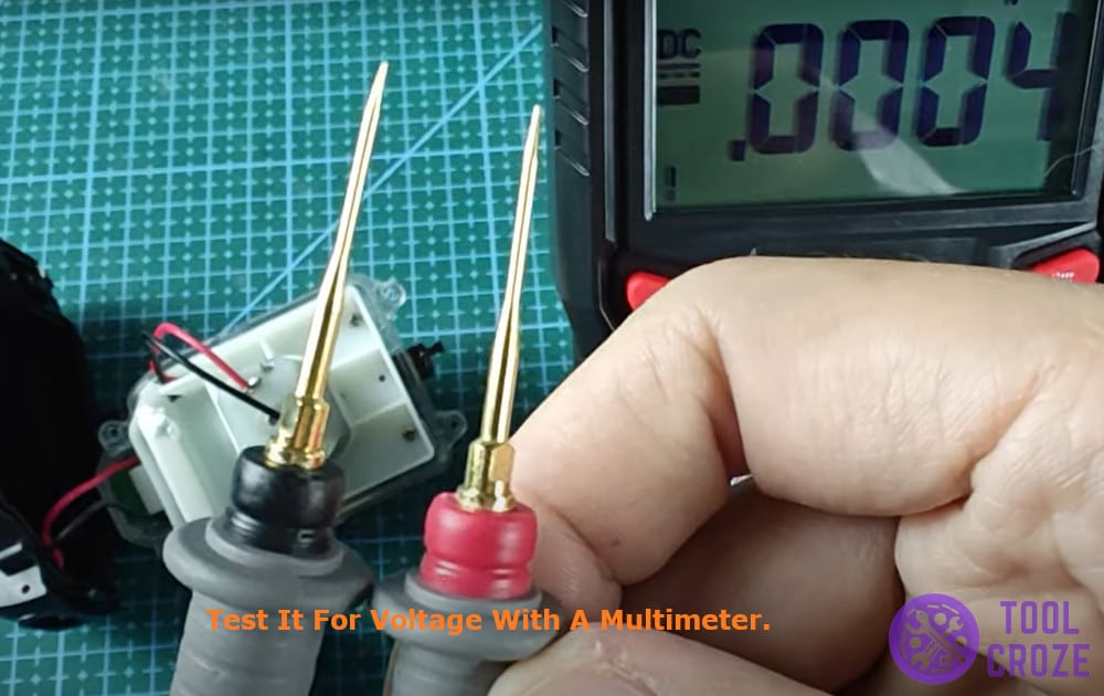 test it for voltage with a multimeter
