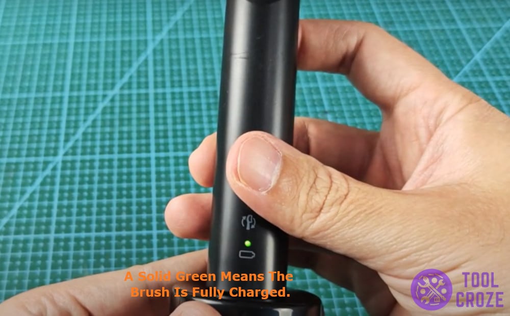 the brush is fully charged