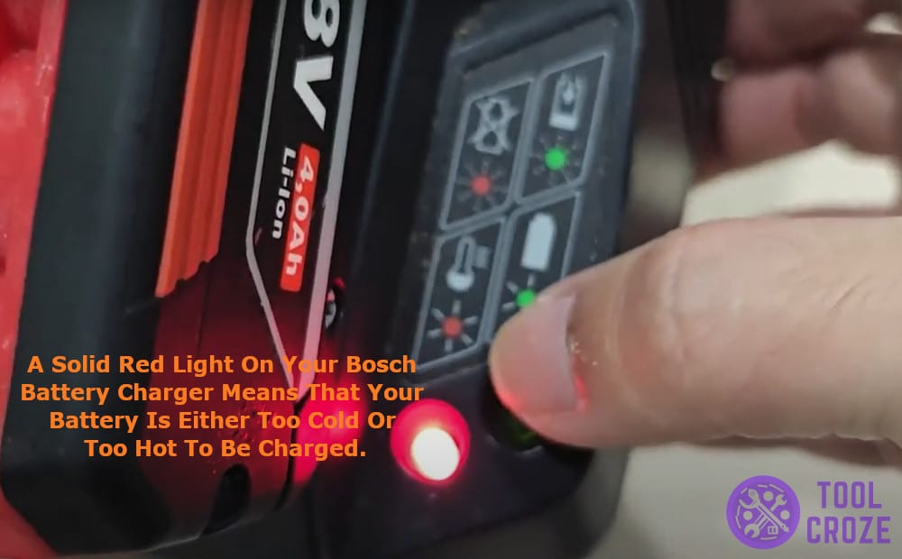 your battery is either too cold or too hot to be charged.