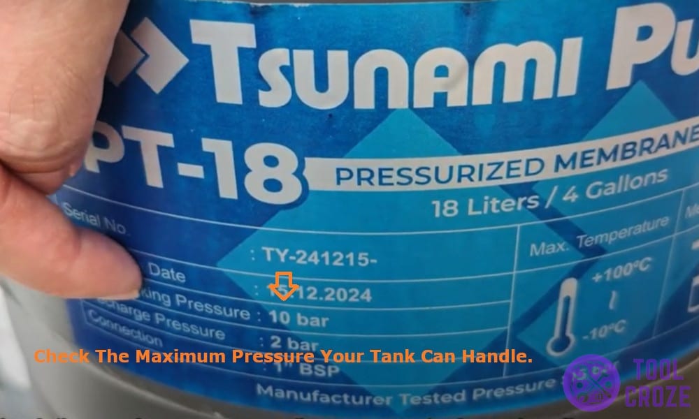 Check the Maximum Pressure Your Tank Can Handle
