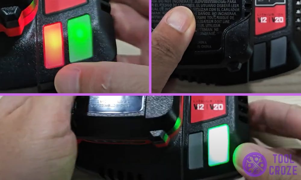 Craftsman v12 v20 Battery Charger Indicator Meaning