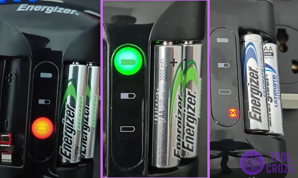 Energizer CHPRO Battery Charger Light Meaning