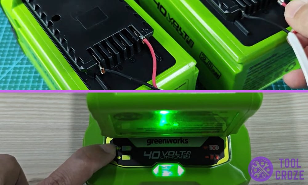 Greenworks 40V Battery Not Charging - Blinking Red