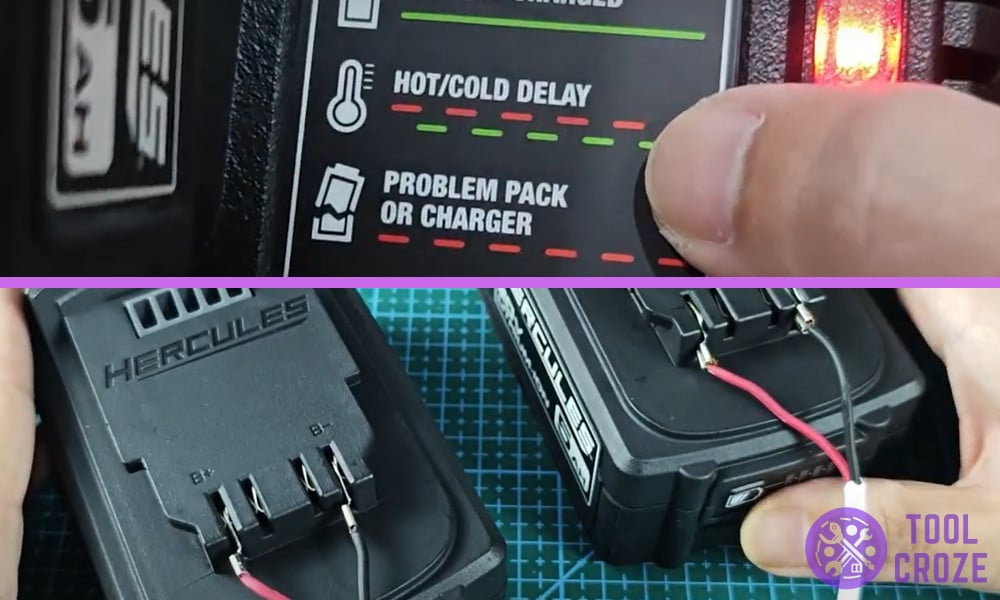 Hercules Battery Charger Blinking Red and Green