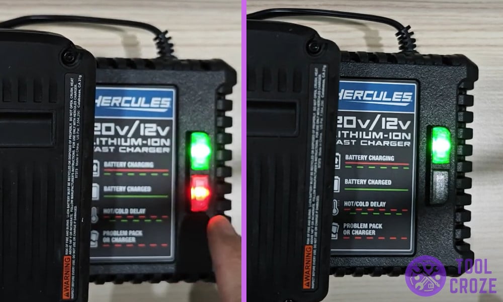 Hercules Battery Charger Light Meanings
