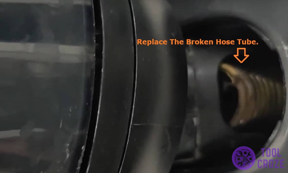 Replace The Broken Hose Tube