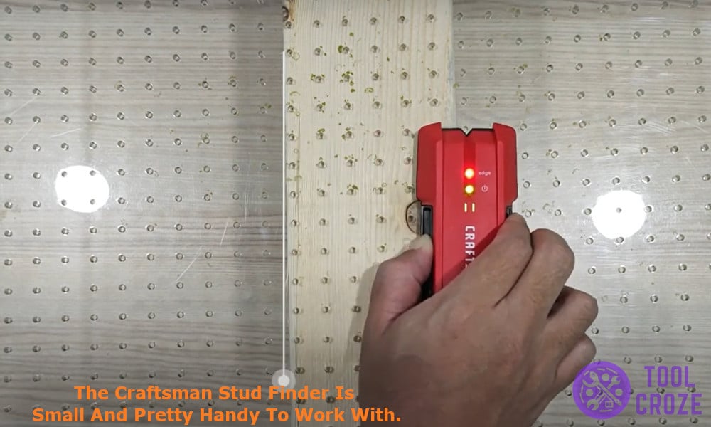 The Craftsman stud finder is small and pretty handy to work with.