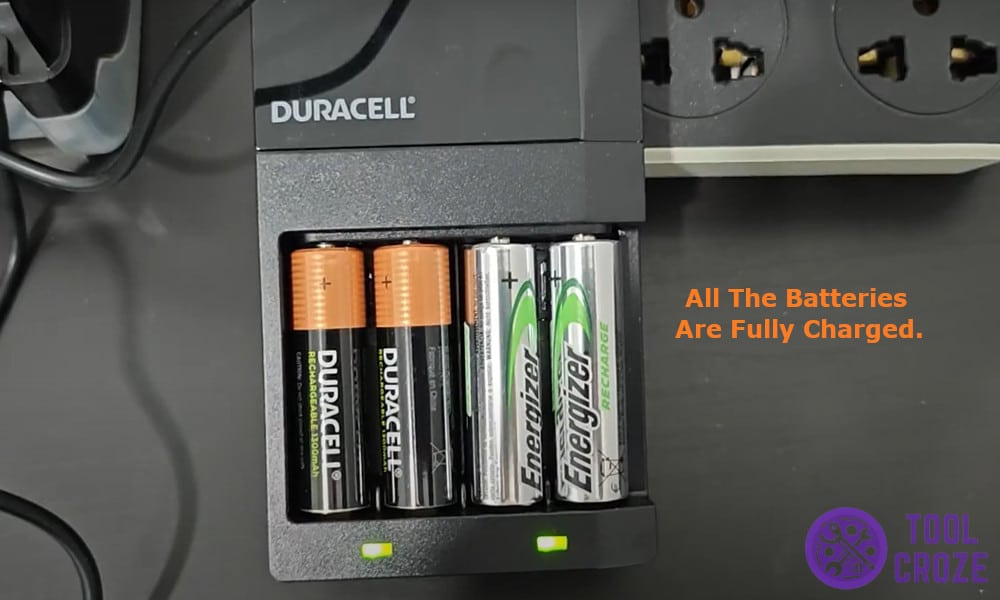 all batteries are fully charged