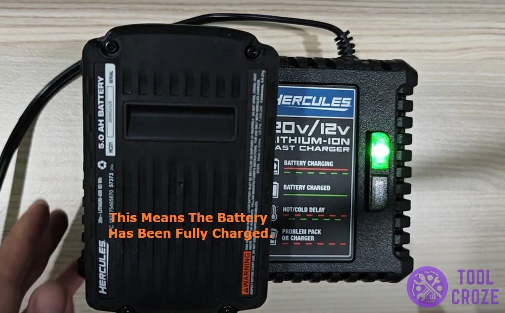 battery has been fully charged