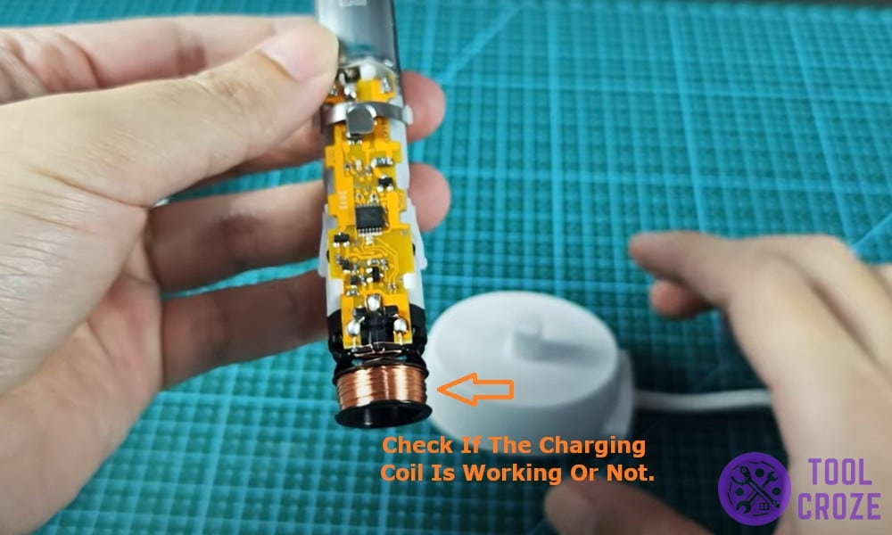 check if the charging coil was working or not
