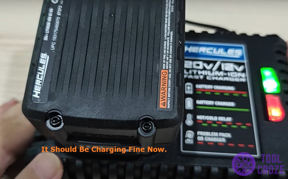 it should be charging fine now