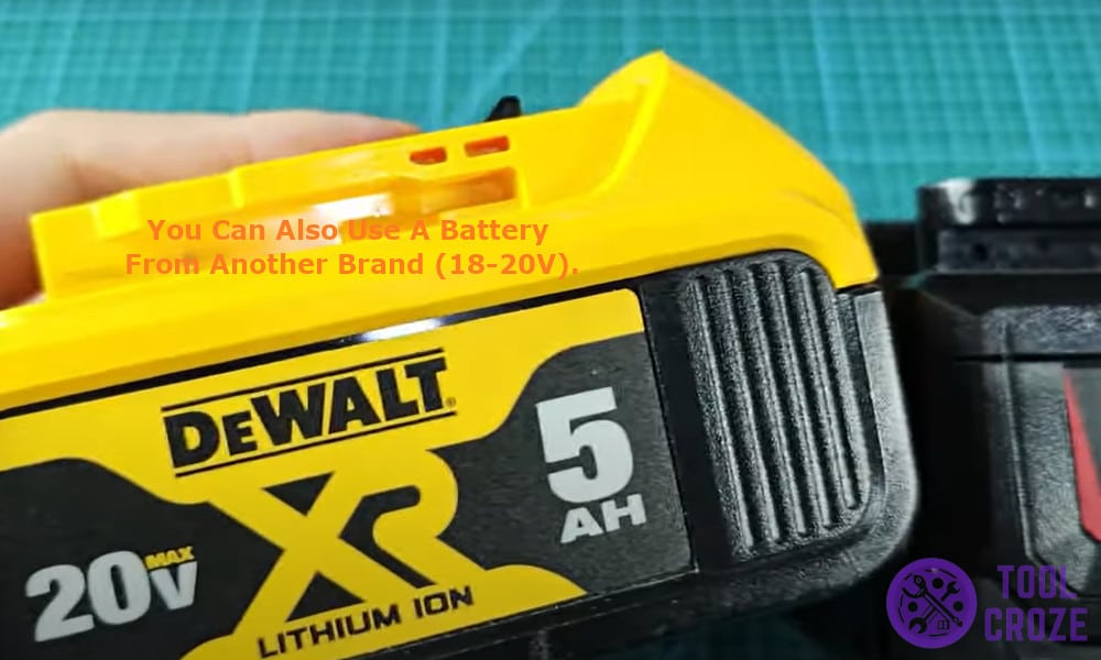 use a battery from another brand