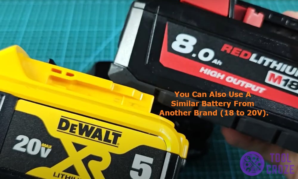 use a battery from another brand
