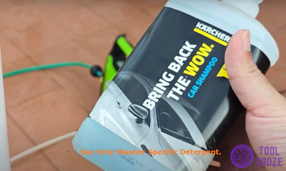 use only washer specific detergent