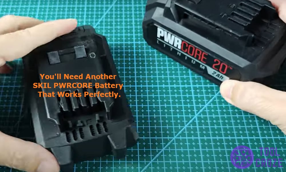 you also have an old SKIL PWRCORE battery laying around that works perfectly