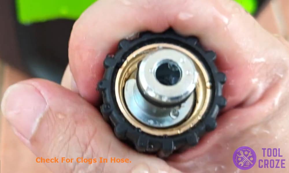 Check for clogs in Hose