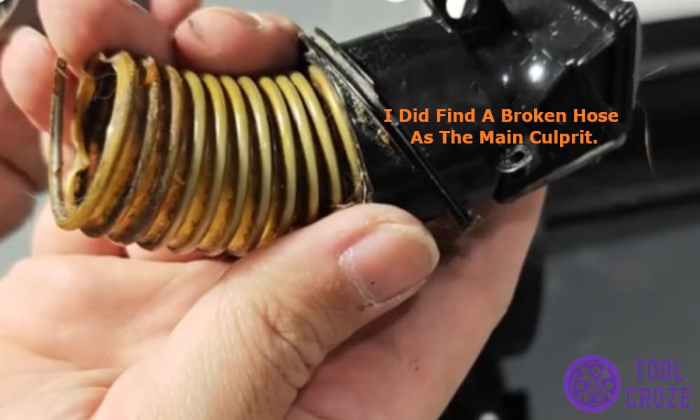 I did find a broken hose as the main culprit.
