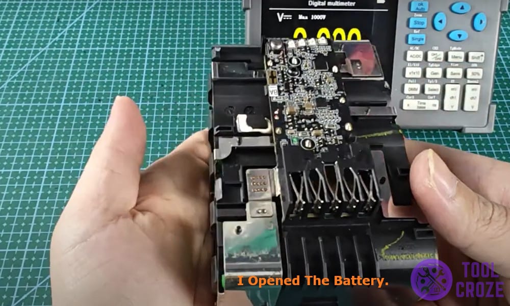 I opened the battery