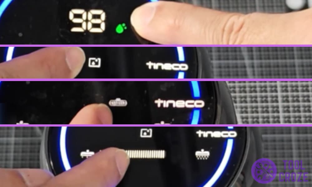 Meaning of Tineco Vacuum Mop Symbols