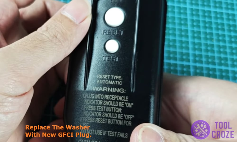 Replace the Washer with New GFCI Plug