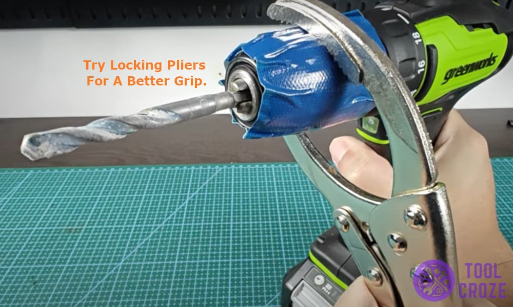 Try locking pliers for a better grip