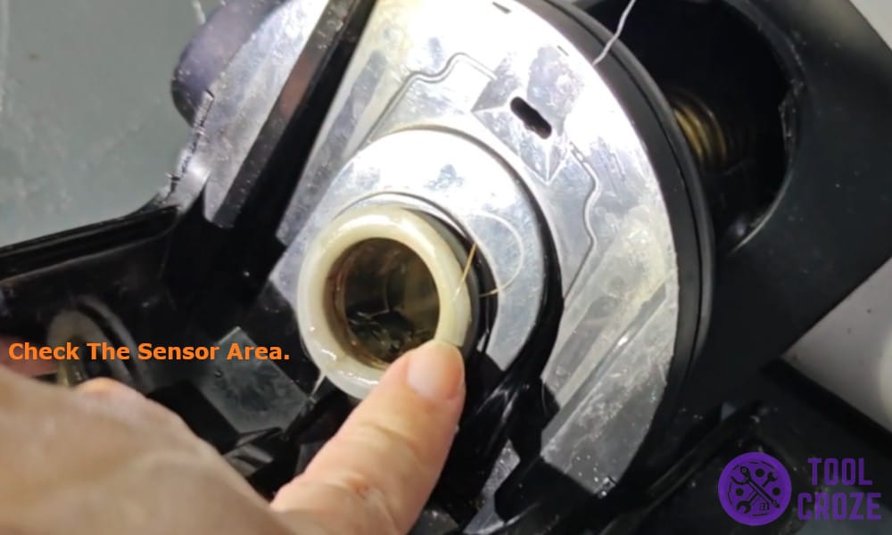 check the sensor area
