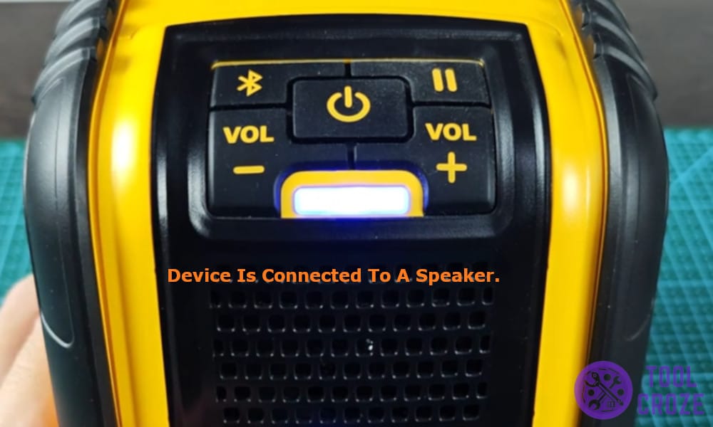 device is connected to the speaker