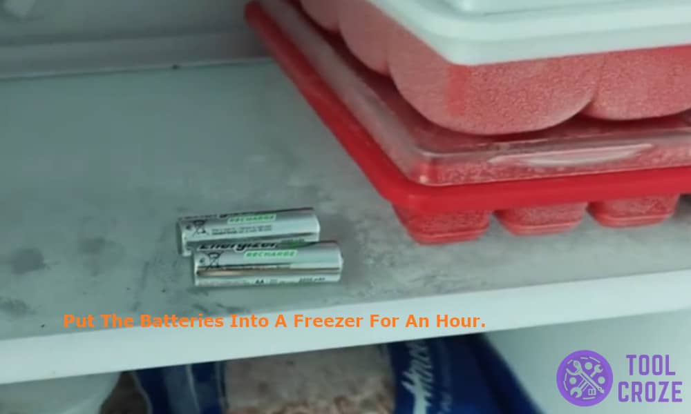 putting it into the freezer for an hour.