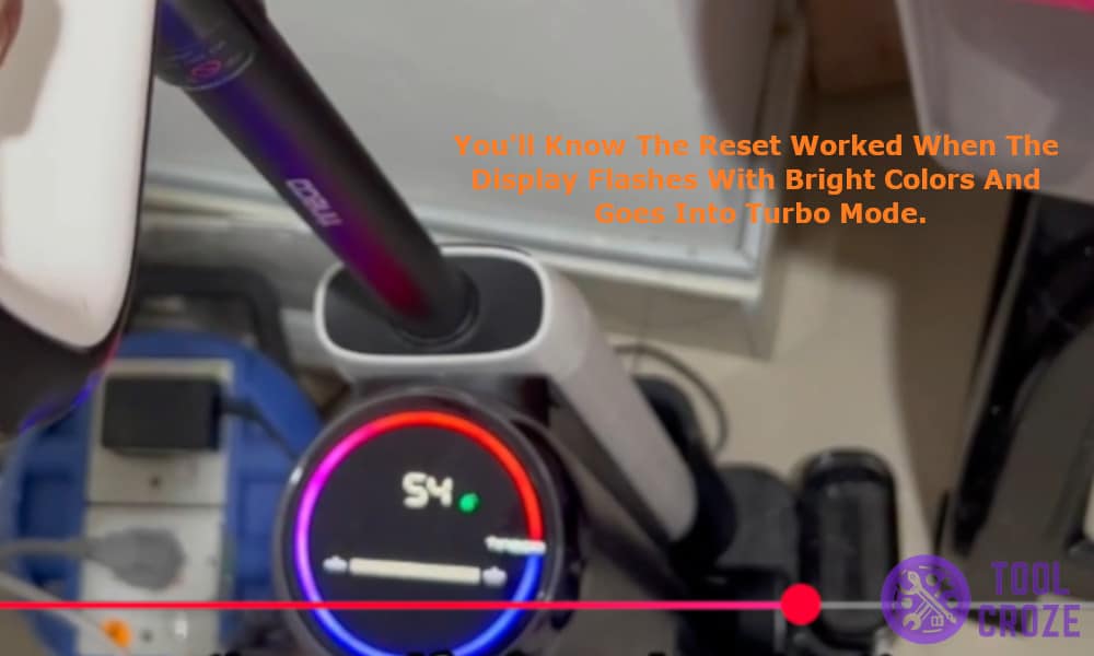 you will know the reset worked when the display flashes with bright colors and goes into turbo mode