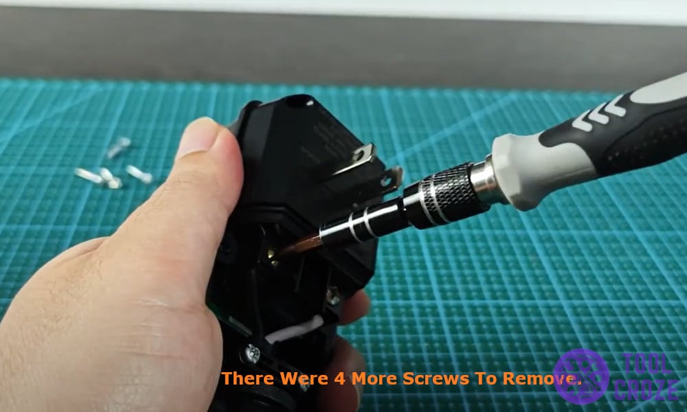 4 more screws to remove