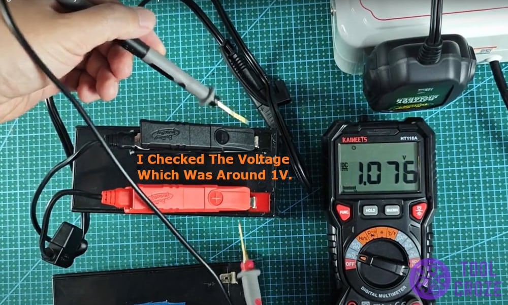 I checked the voltage which was around 1V