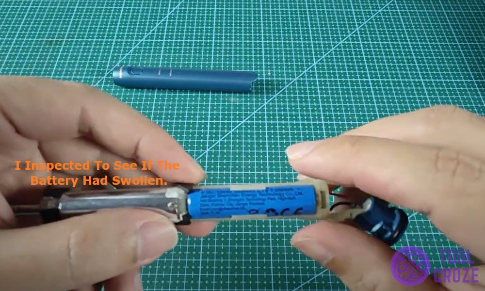I inspected to see if the battery had swollen