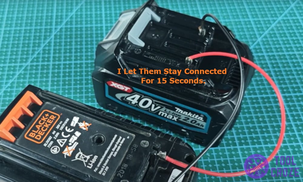 I let it stay connected for 15 seconds