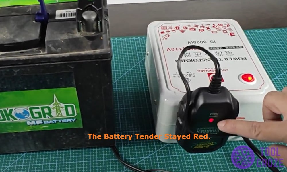 The Tender stayed red