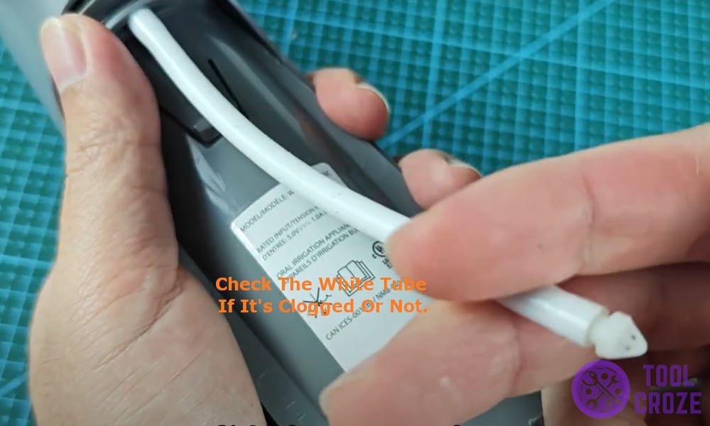 check the white tube