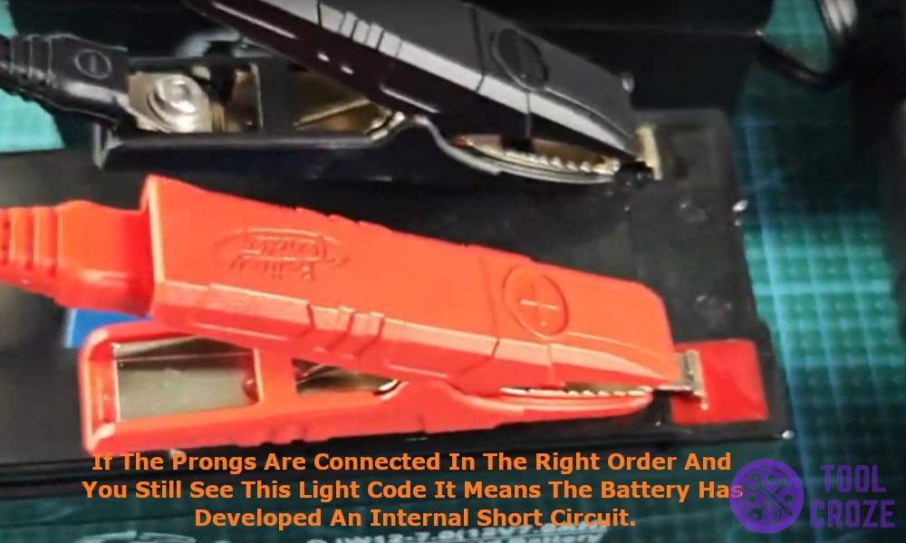 it simply means that the battery has developed an internal short circuit