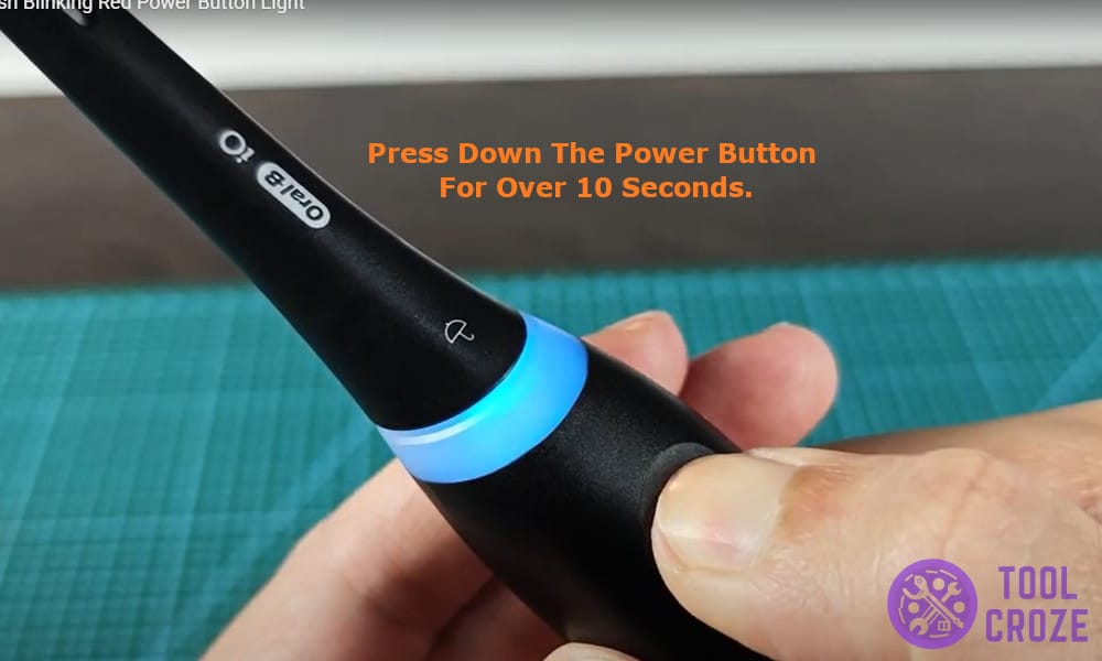 pressing down the power button for over 10 seconds