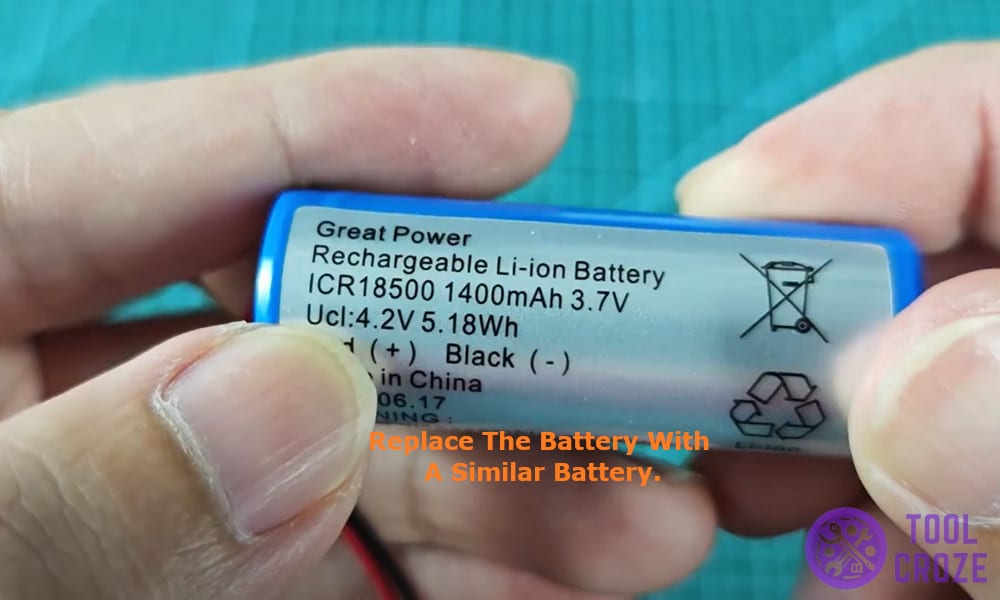 replace the battery with a similar battery