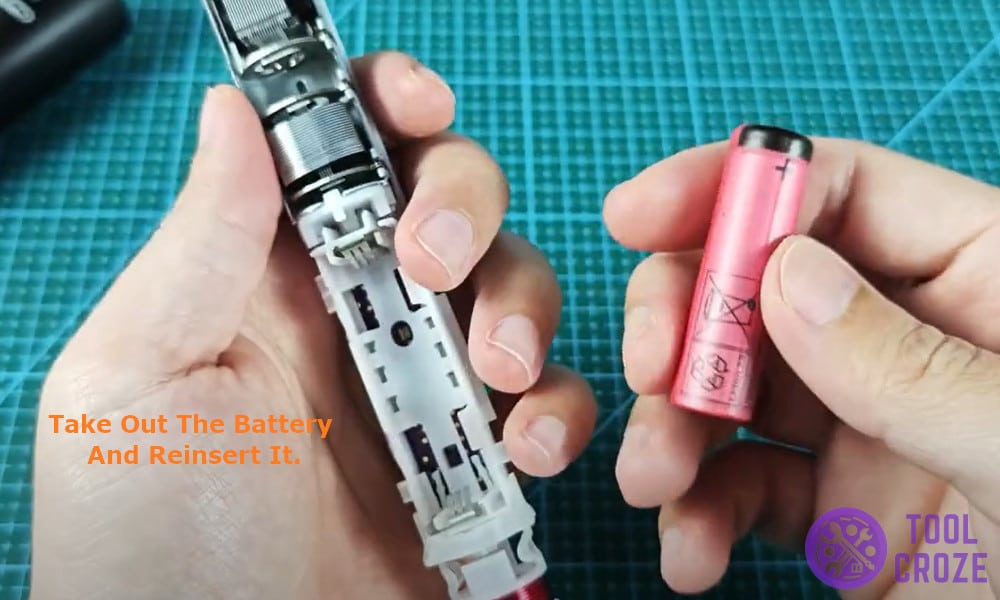 taking out the battery and reinserting it.