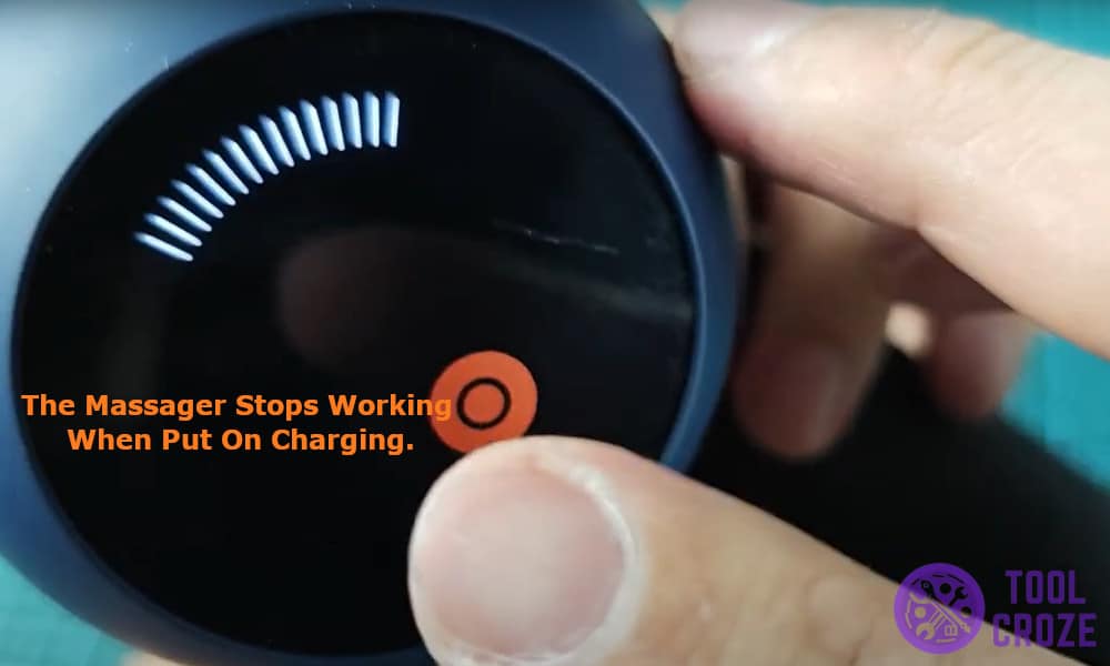 the massager which stops it from working when put on charging.