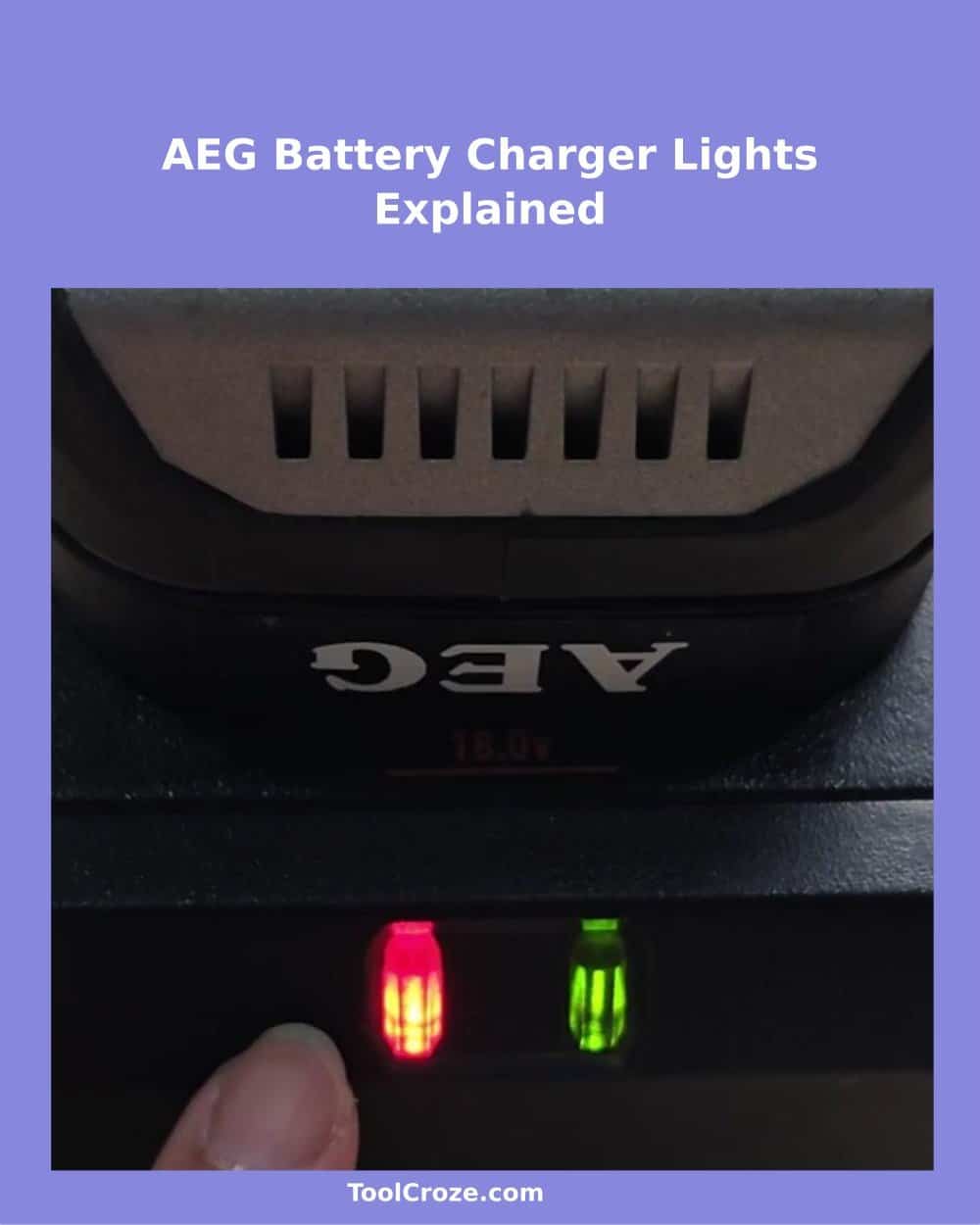 AEG Battery Charger Light Meanings: Indicator