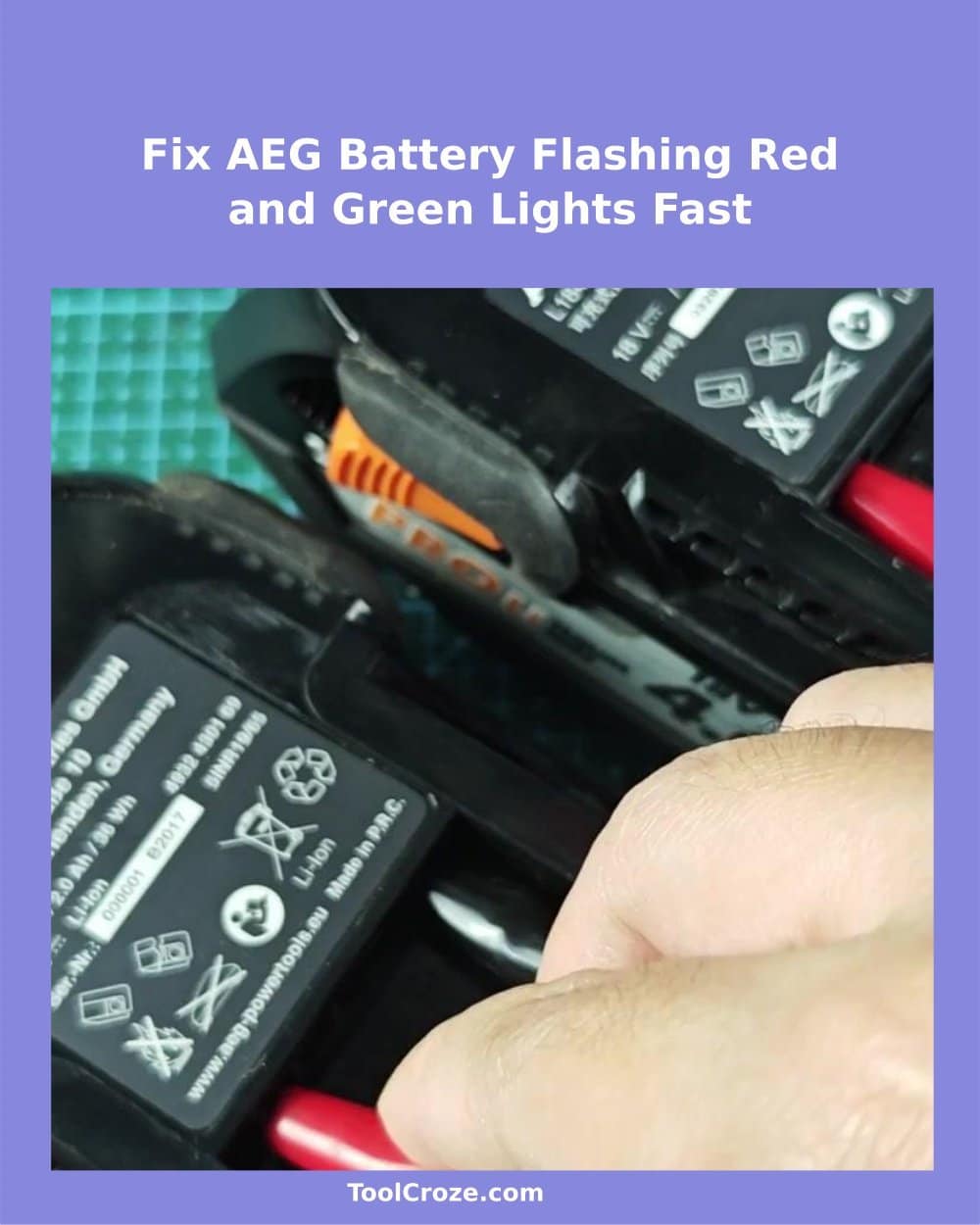 AEG Battery Won't Charge? Fix Flashing Red and Green Lights