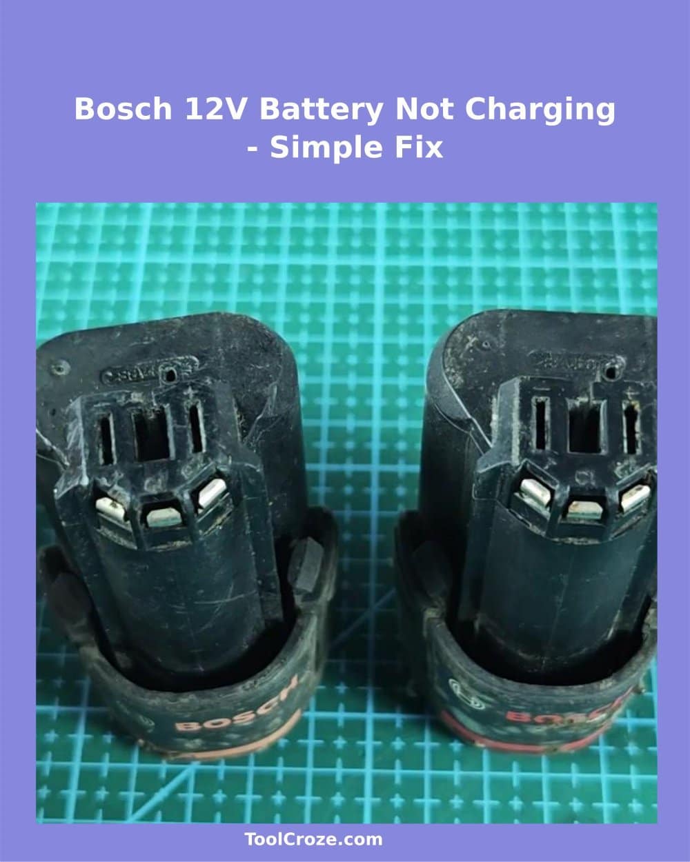 Bosch 12V Battery Charging Fix